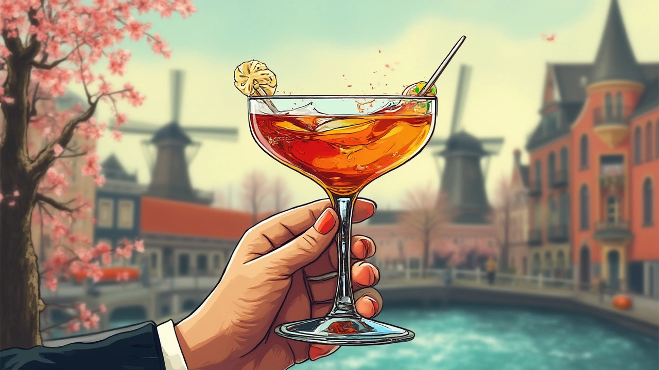 Amsterdamse Bars met een Wereldkaart op de Kaart