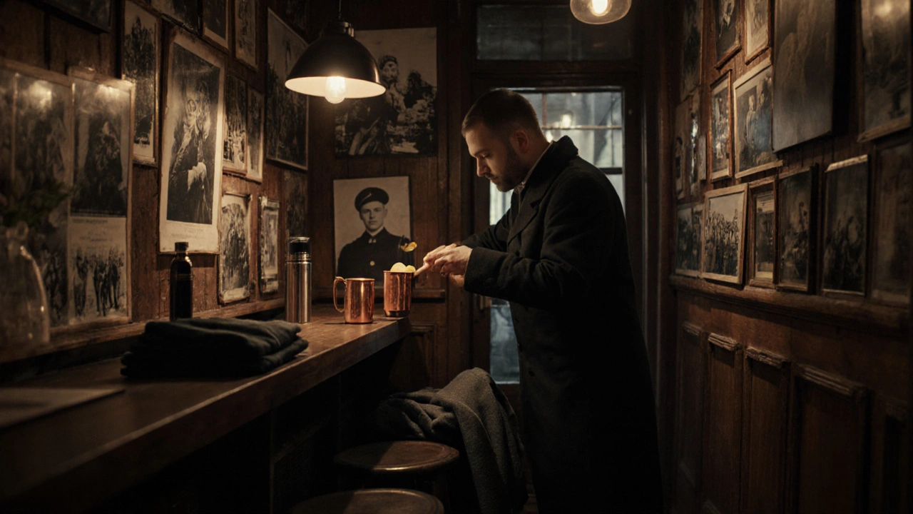 Bar Tonic met resistente foto&#039;s en een cocktail die helpt aan daklozen.